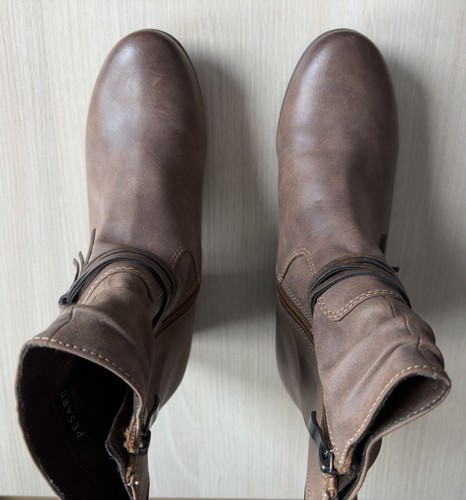 Braune lederstiefel pesaro - braune,